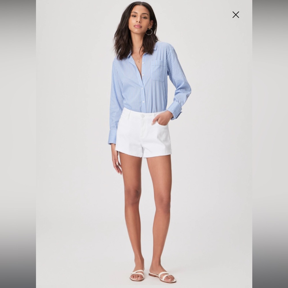 NWT Paige jimmy jimmy short boyfriend shorts in crisp white from Anthropologie